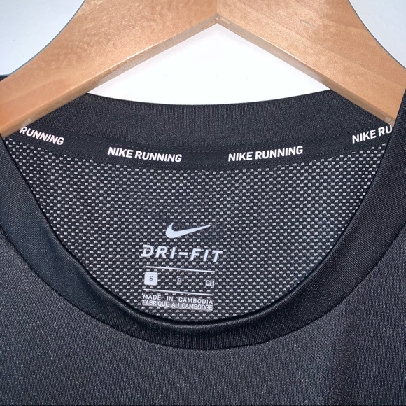 NIKE racer back athletic tank, black - Picture 3 of 6